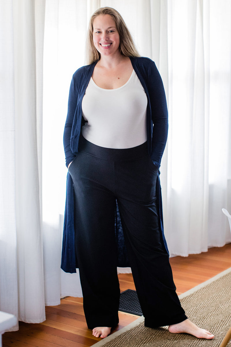 Lexi Ultra-Stretch Bamboo & Organic Cotton Classic Wide Leg Pant