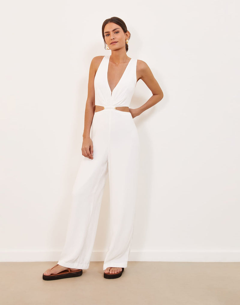Nayara Detail Jumpsuit (Exchange Only) - Off White