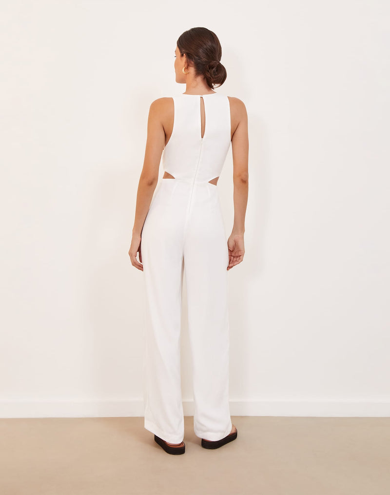 Nayara Detail Jumpsuit (Exchange Only) - Off White