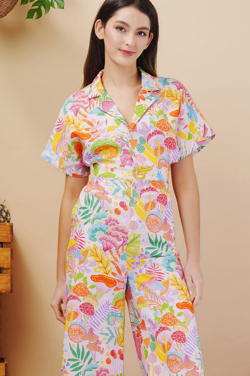 Fairy Garden Linen Cotton Jumpsuit