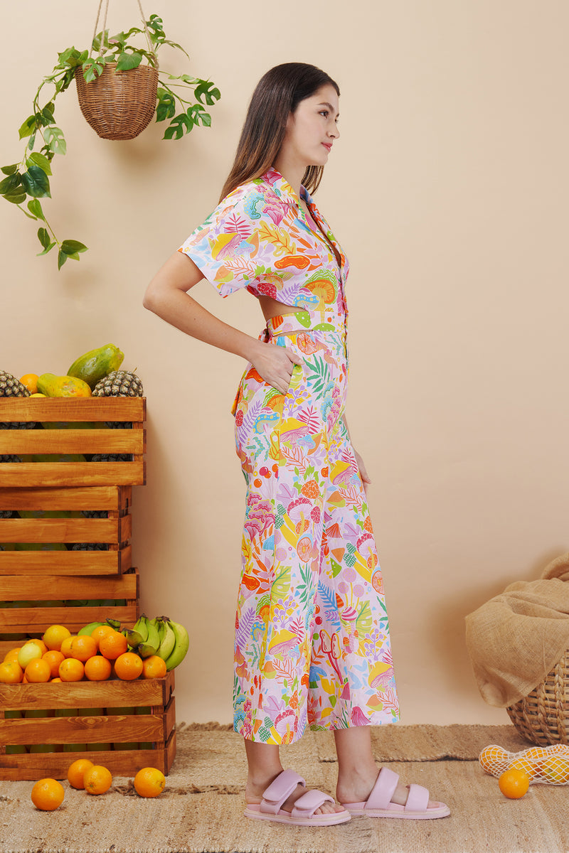 Fairy Garden Linen Cotton Jumpsuit