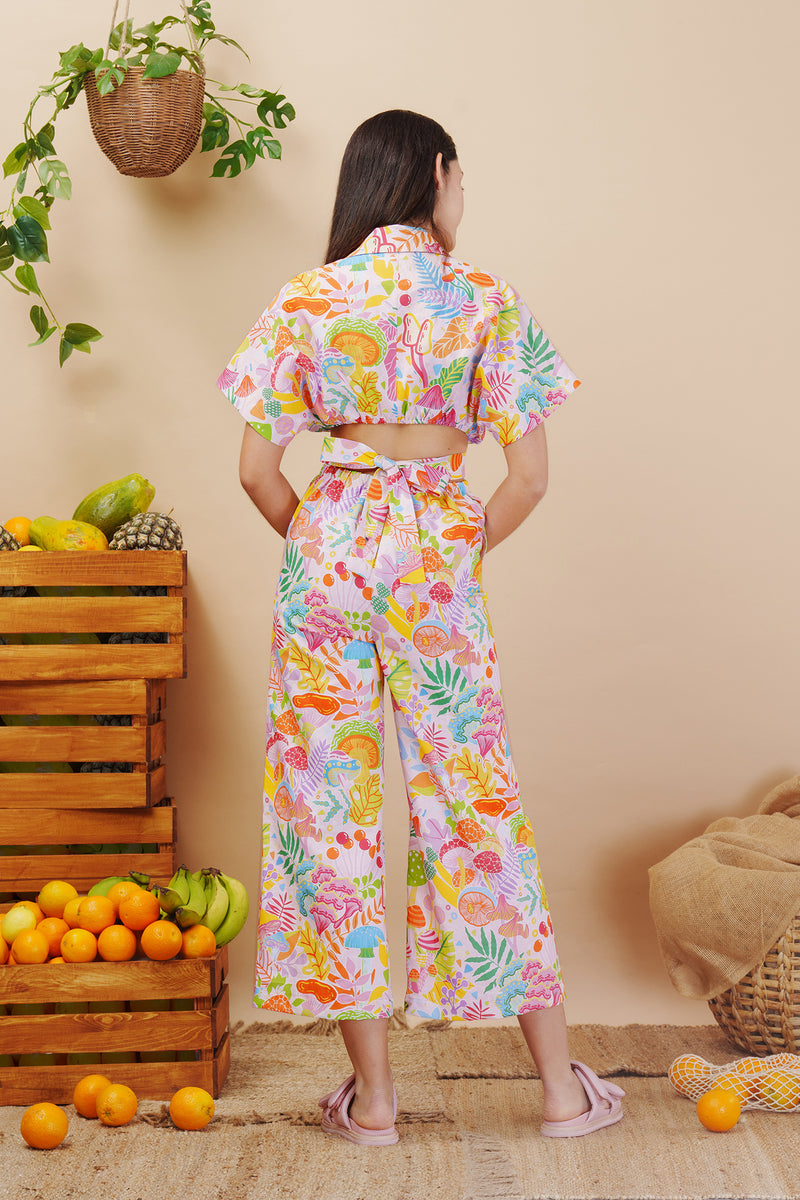 Fairy Garden Linen Cotton Jumpsuit