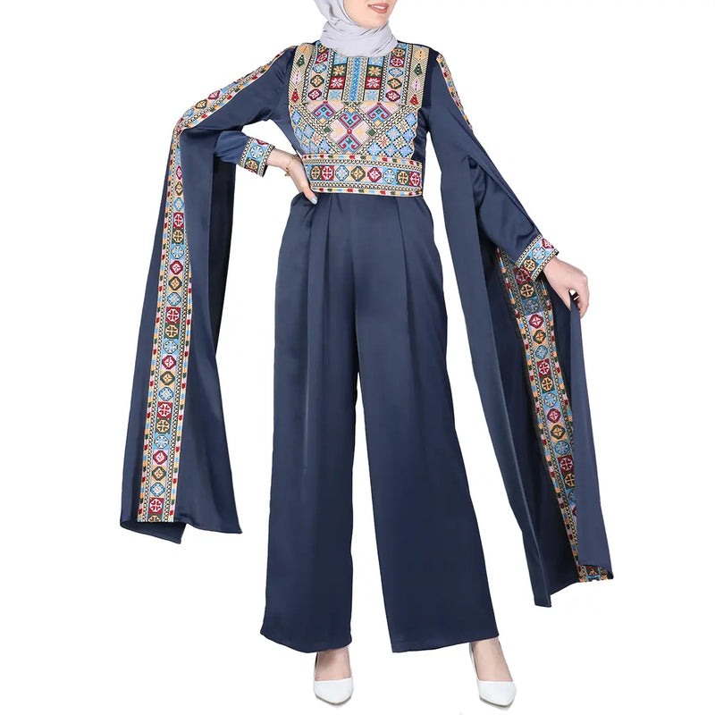 Women's Embroidery Jumpsuit Long Sleeves: Elegance and Comfort Combined