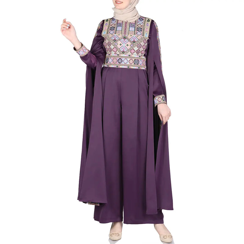 Women's Embroidery Jumpsuit Long Sleeves: Elegance and Comfort Combined