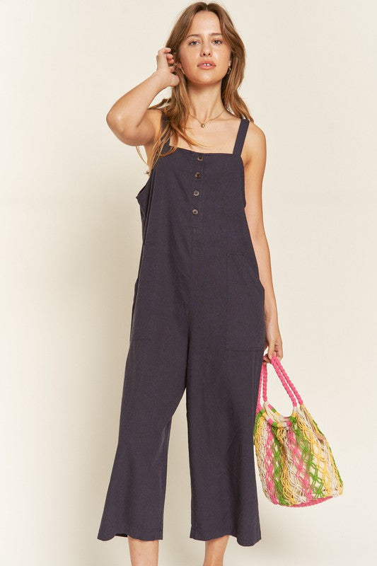 SALE* Capri Wide Leg Jumpsuit