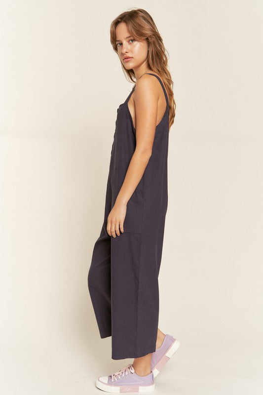 SALE* Capri Wide Leg Jumpsuit