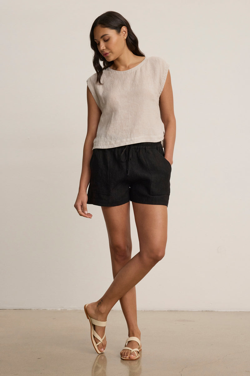 SUTTON HEAVY LINEN SHORT