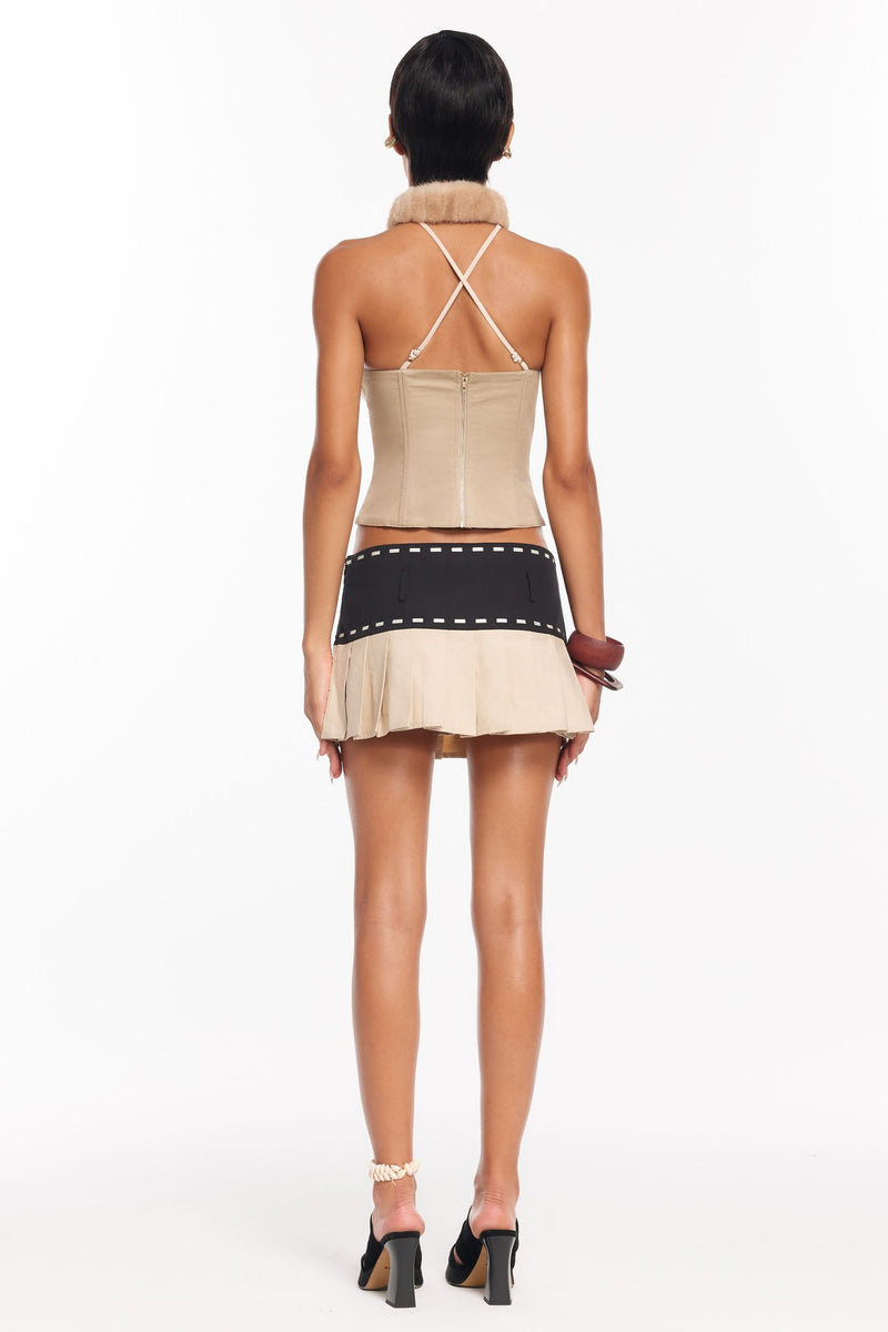 Maddie Corset Top - Beige