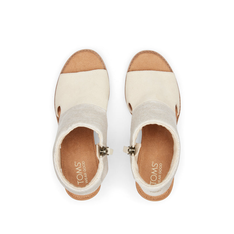 Eliana Beige Suede Heeled Sandal