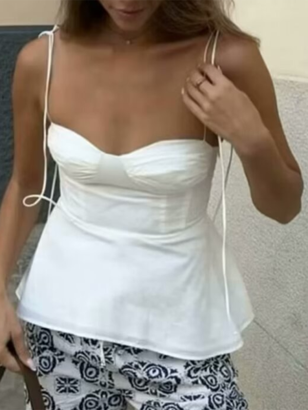 Elegant solid corset top for women