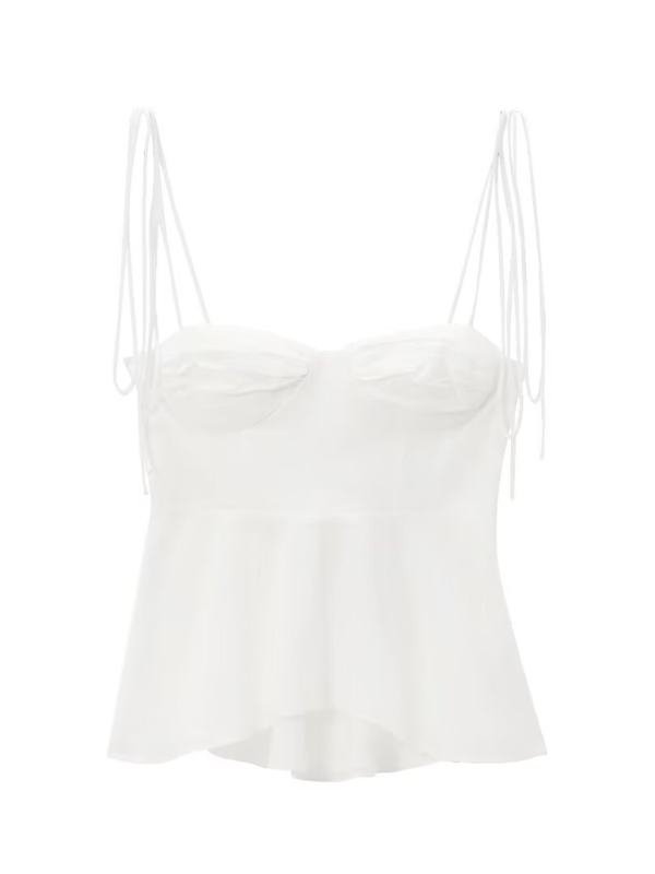 Elegant solid corset top for women