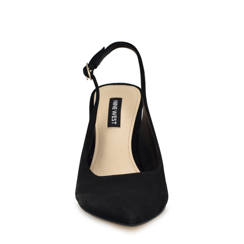 Gompell Block Heel Slingback Pumps