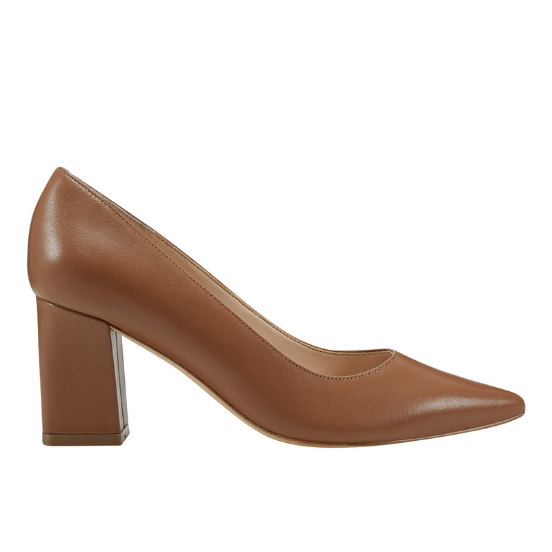 Zala Block Heel Pointy Toe Pump