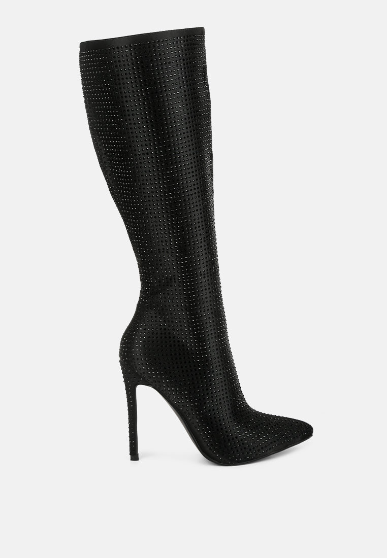 pipette diamante set high heeled calf boot