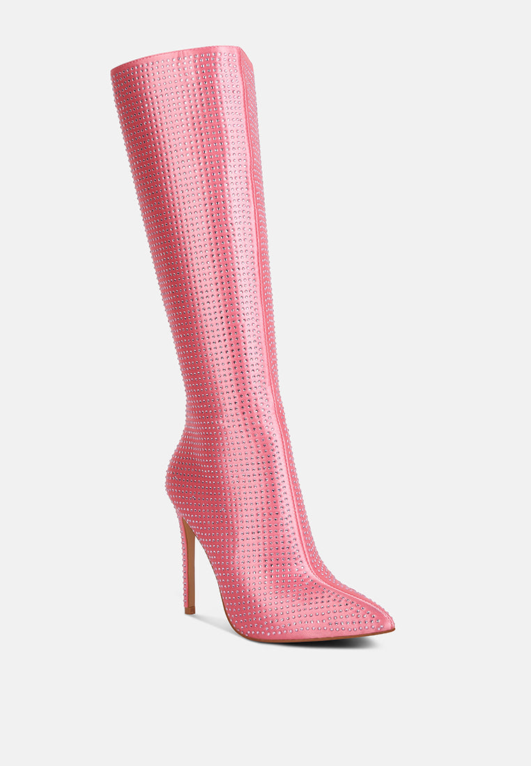 pipette diamante set high heeled calf boot