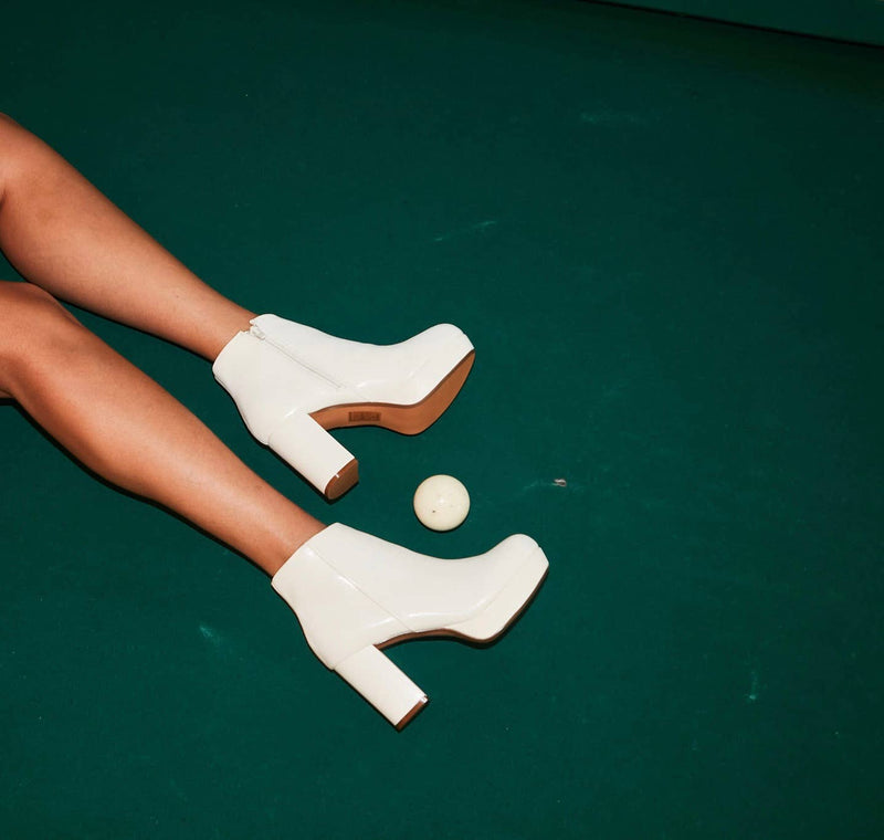 Disco Platform Heel Booties