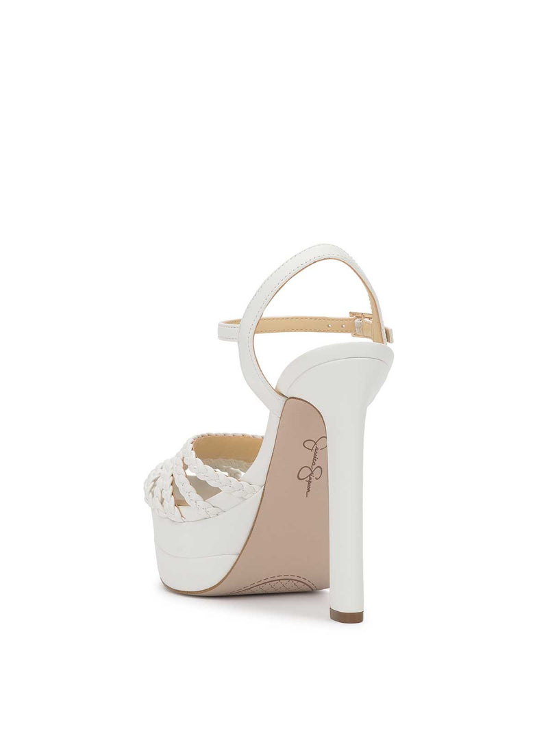 Inaia Platform Sandal in Bright White