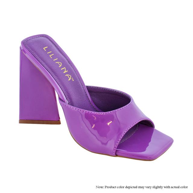Liliana Tikka-1 Women's Chunky High Heel Slip on sandals