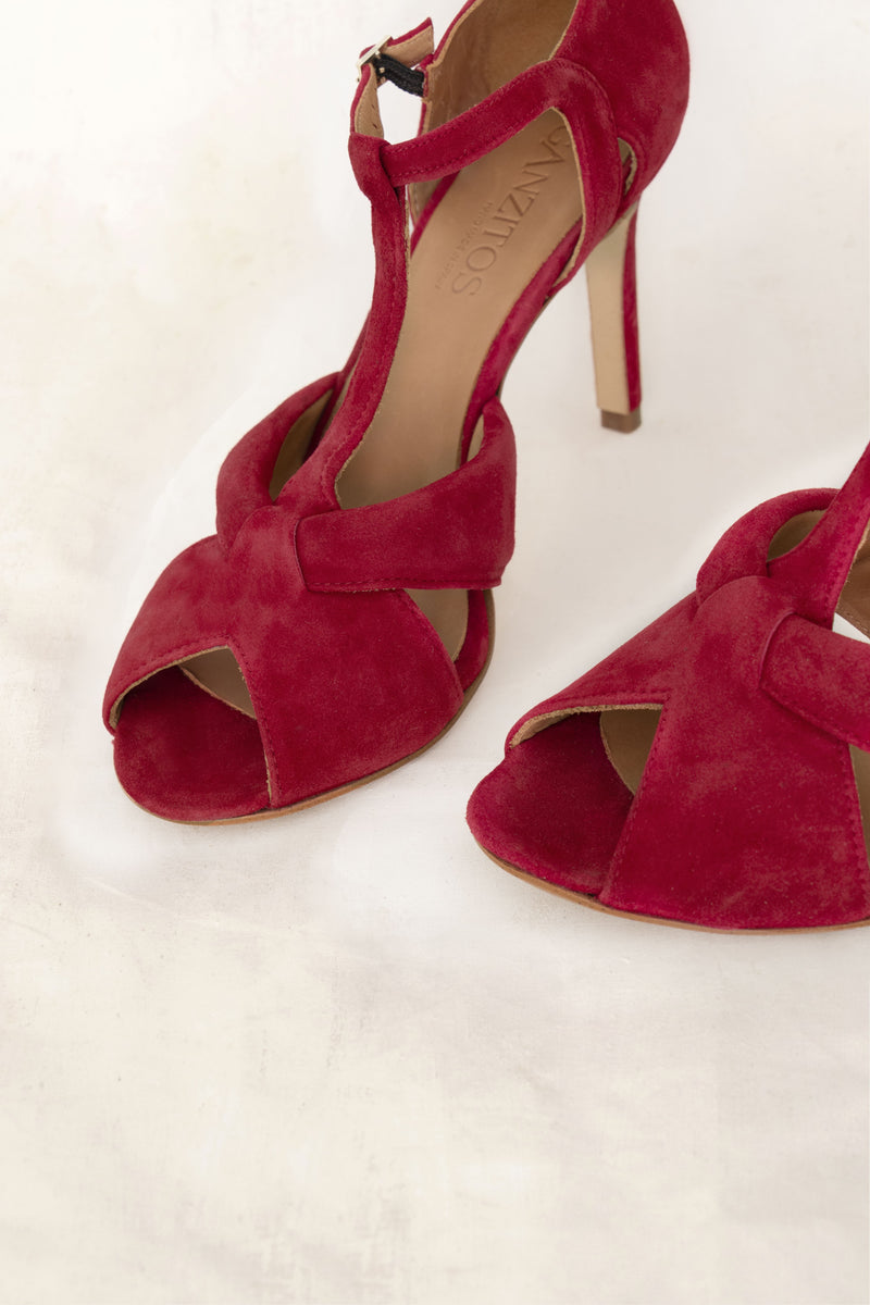 Candela Red Suede