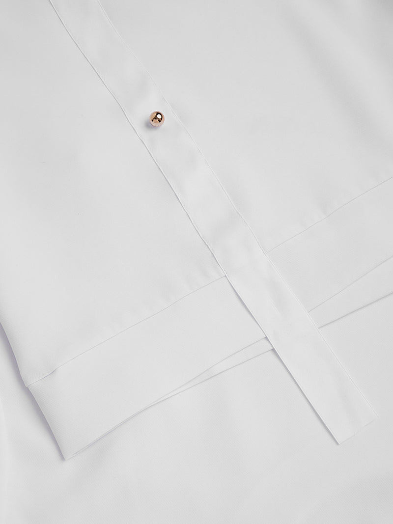 Plus Size Metal Detail Short Sleeve Men's Set