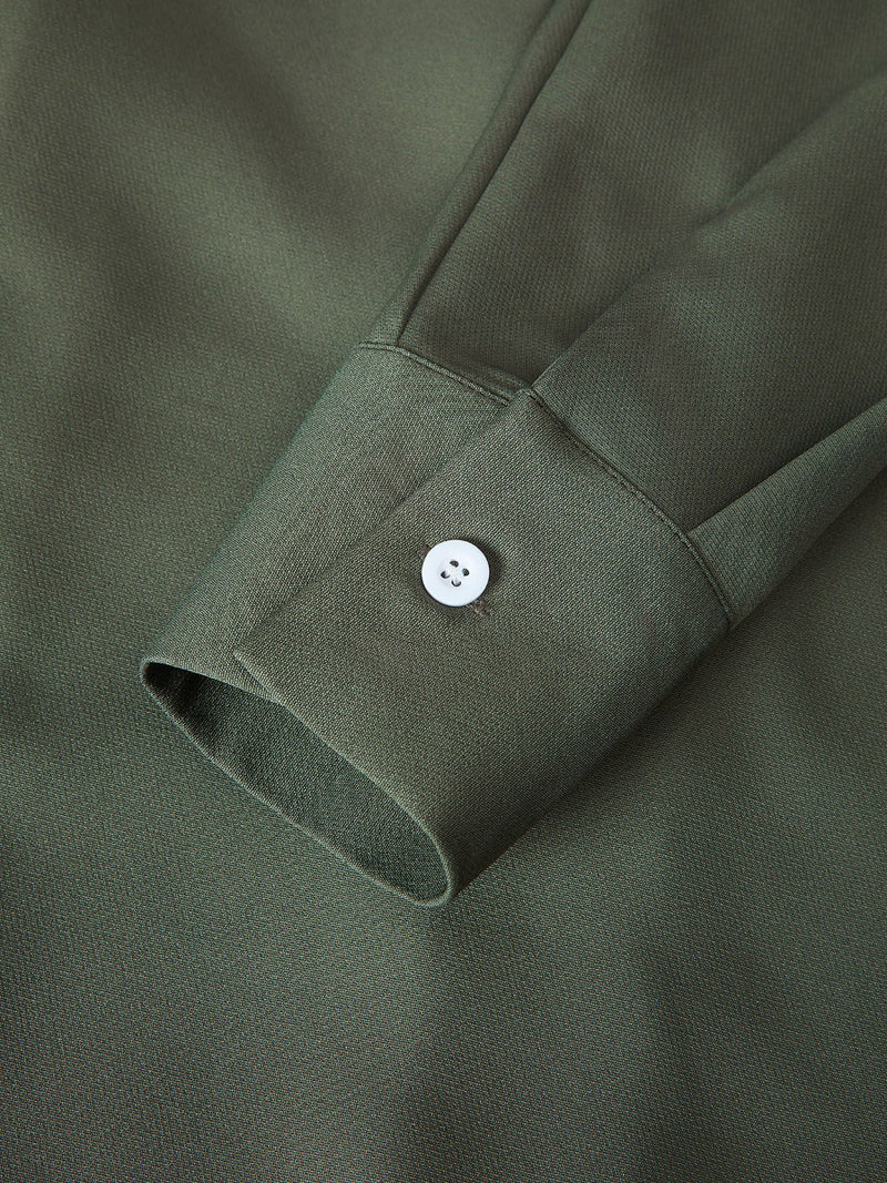 Plus Size Turndown Collar Colorblock Men's Set