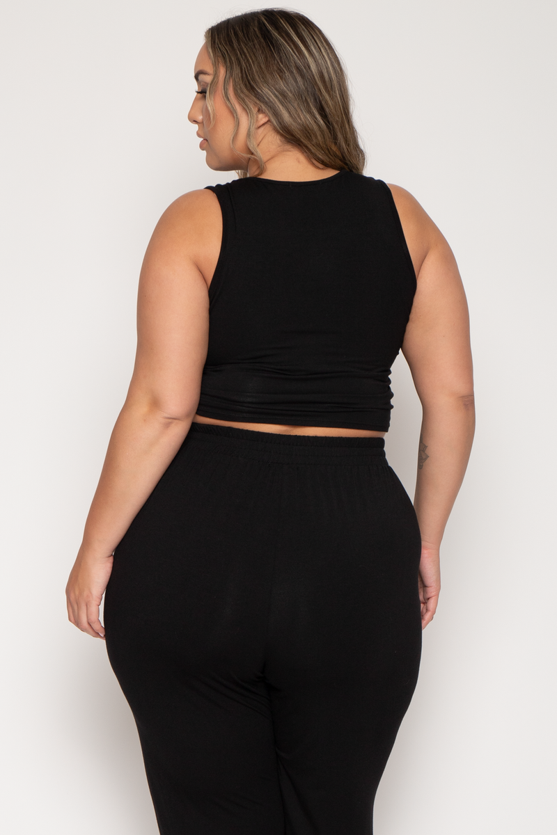 Plus Size Dariann 3pc Matching Set- Black
