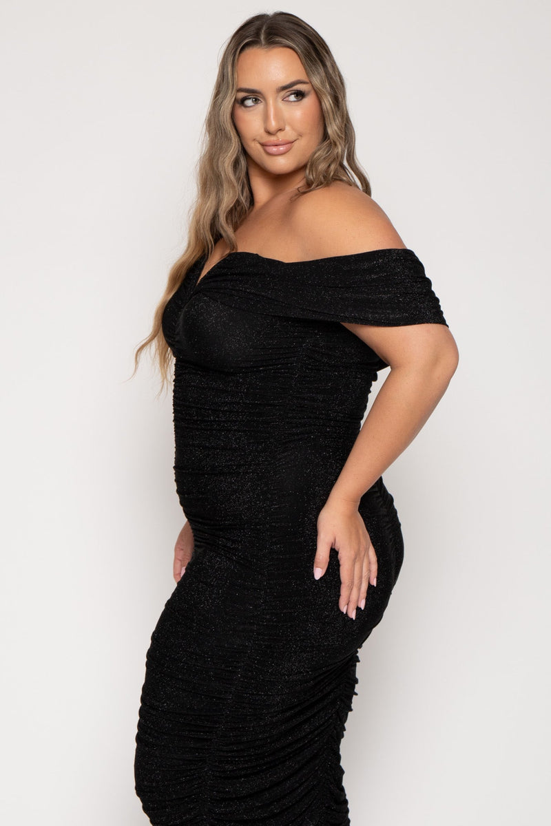 Plus Size Audrina Maxi  Dress -Black