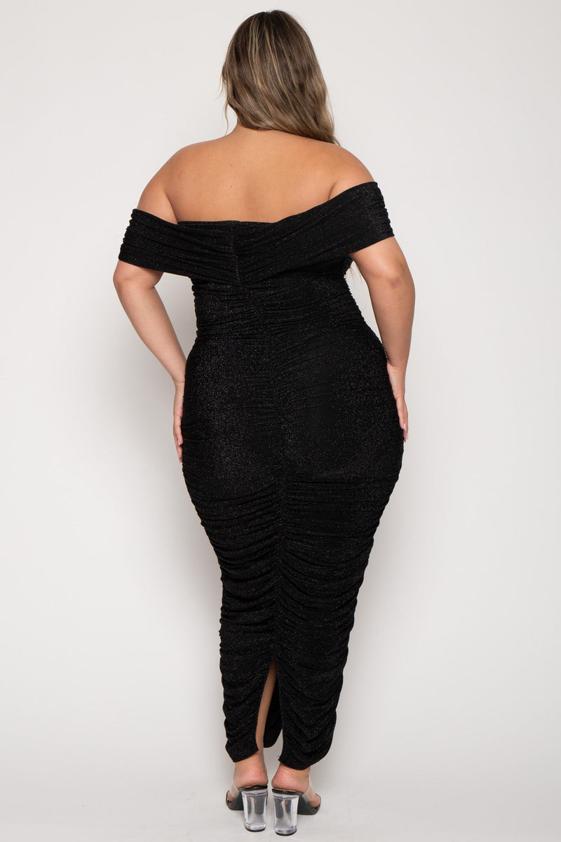 Plus Size Audrina Maxi  Dress -Black