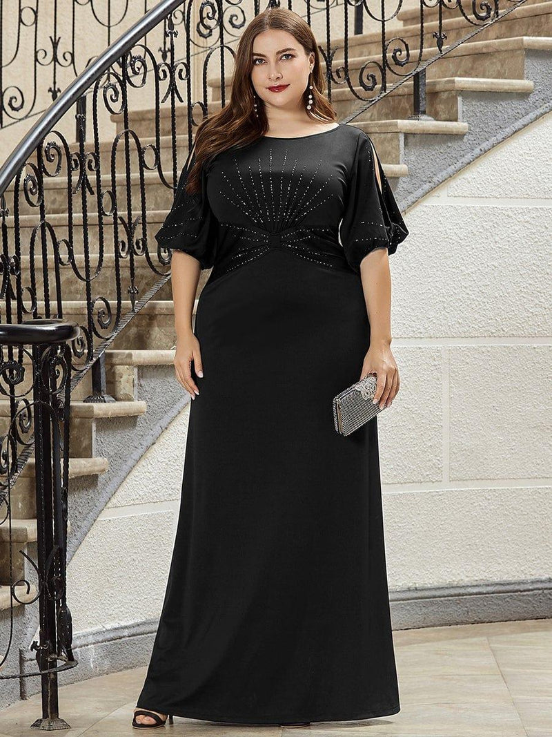 pretty VICOTIRE|Simple Maxi Plus Size Mermaid Party Dresses for Women