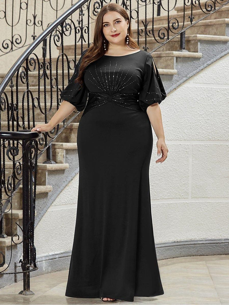 pretty VICOTIRE|Simple Maxi Plus Size Mermaid Party Dresses for Women