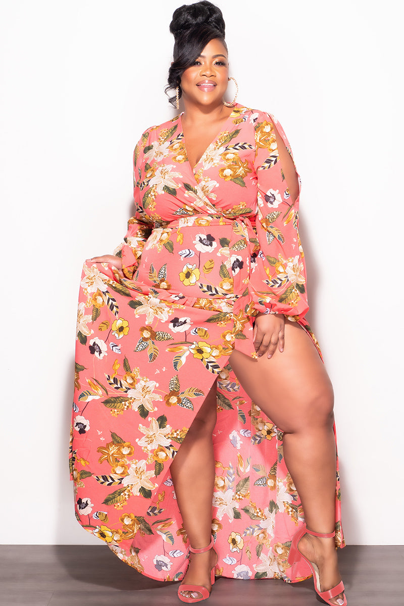 Final Sale Plus Size Dress in Floral Print