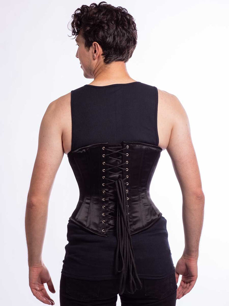 Plus Size Satin Romantic Curve Longline Underbust Corset : CS-345