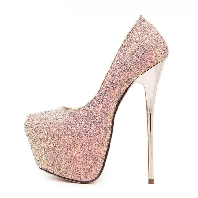 Glittertal - Drag queen 16 cm High platforms - Plus size