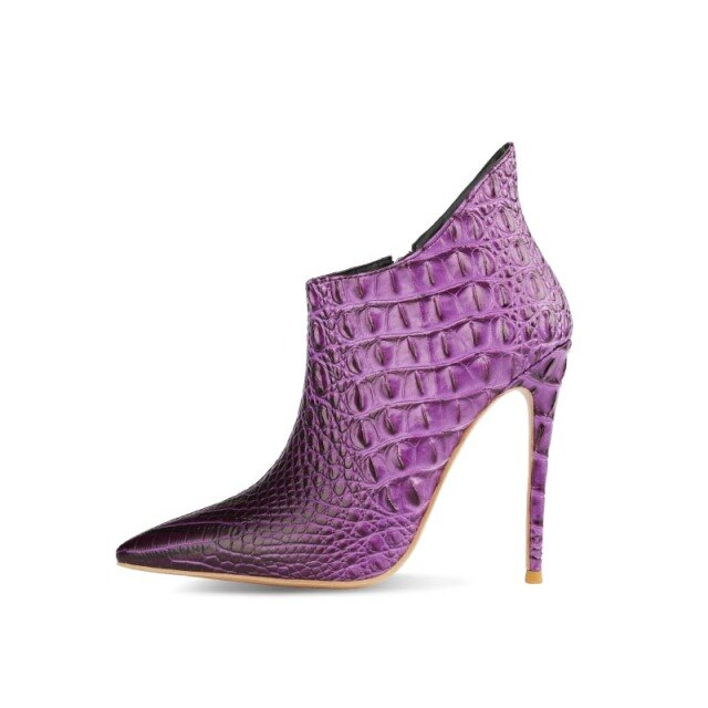 Croc'Odile - Drag Queen Stiletto Ankle Boots - Plus size