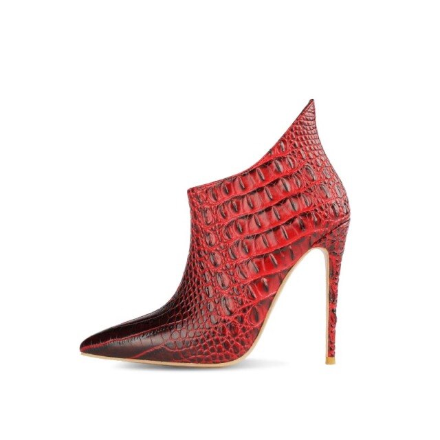 Croc'Odile - Drag Queen Stiletto Ankle Boots - Plus size
