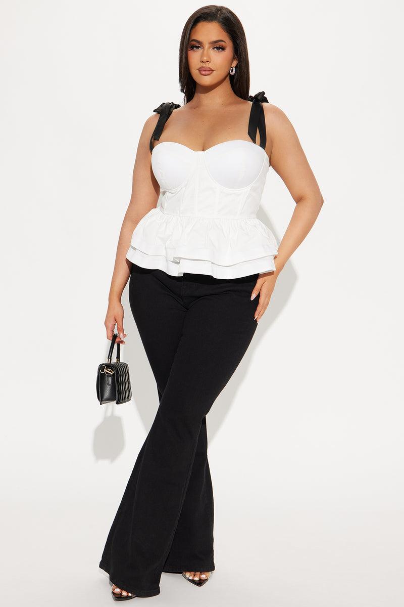 Dearest Darling Corset Top - White
