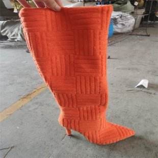 Plus Size Sexy Pointed Toe Thermal Boots - Stiletto Heels for Chic Style