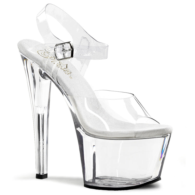 Pleaser Sky-308 Clear Platform Sandals