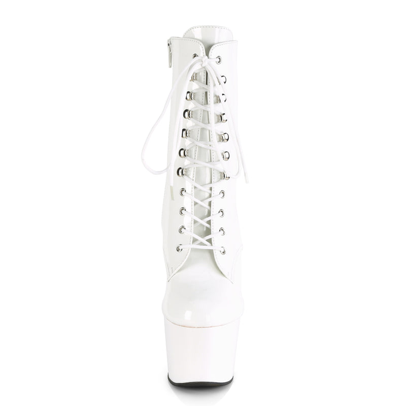 Pleaser Adore-1020 White PA Boots