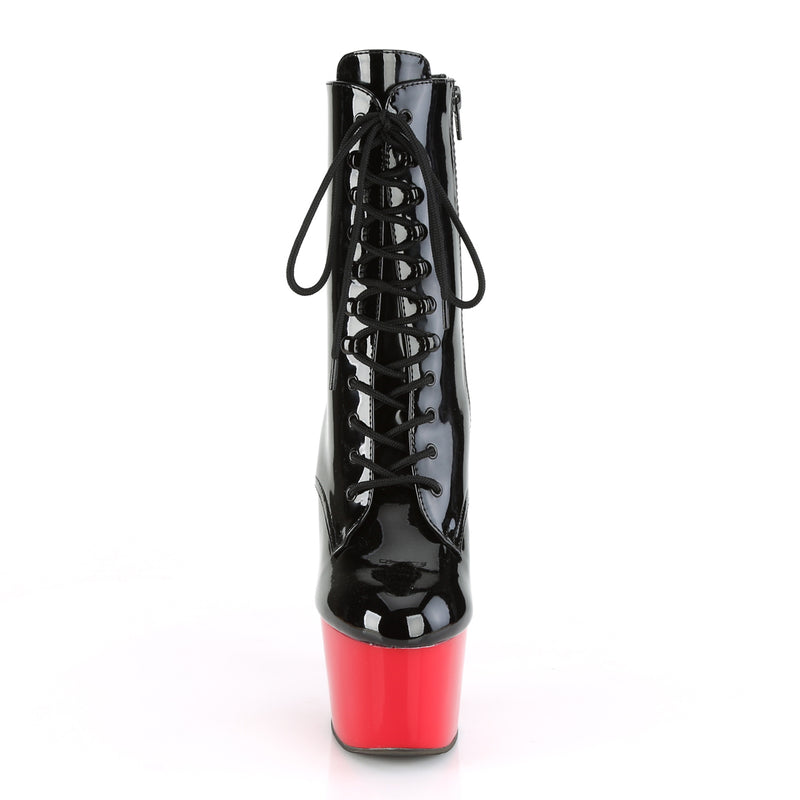 Pleaser Adore-1020 Black/Red Boots