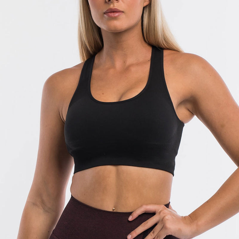 High Waisted Scrunch Leggings bra set Women Push Up Workout Clothing backless bra set Fitness Gym yoga set Plus Size