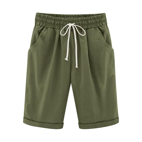 summer casual shorts women plus size Long Shorts for Women Trendy Casual Summer 2024 Drawstring Bermuda Shorts Loose Fit Resort Wear Lounge Shorts Clothing Peime My Orders day prime deals today 2024