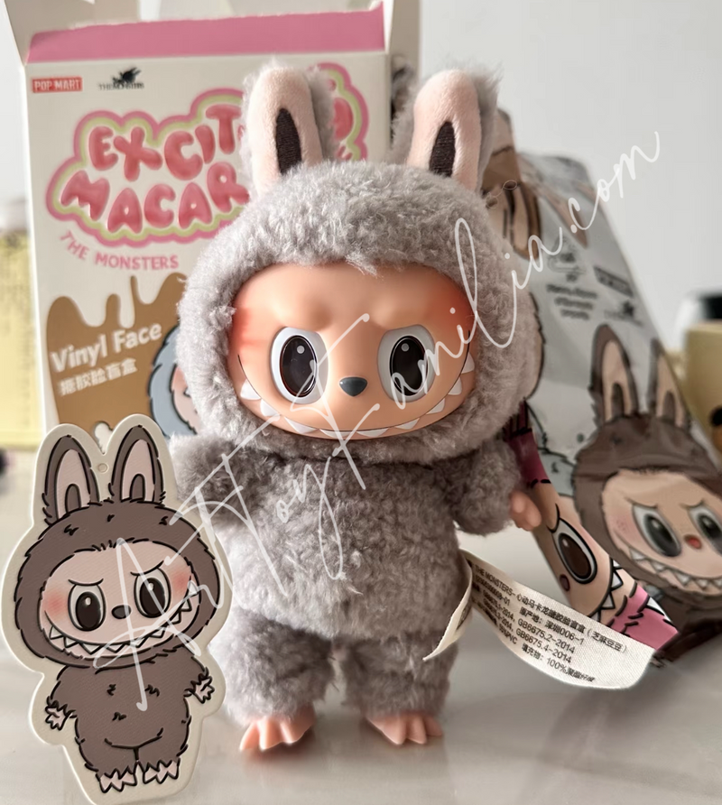 THE MONSTERS Labubu Tasty Macarons Vinyl Face Figure - 心动马卡龙搪胶系列