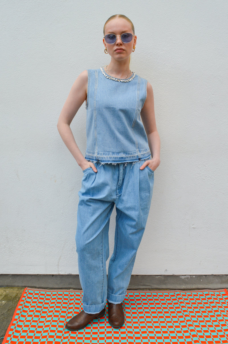 Baum Und Pferdgarten Medine Denim Embellished Top