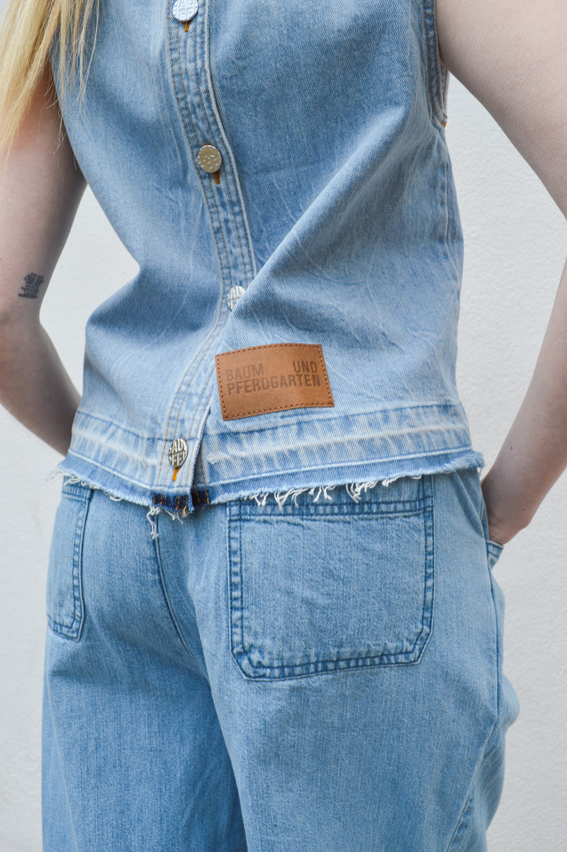 Baum Und Pferdgarten Medine Denim Embellished Top