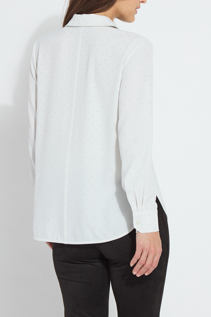 Crystal Embellished Parker Shirt - Ice