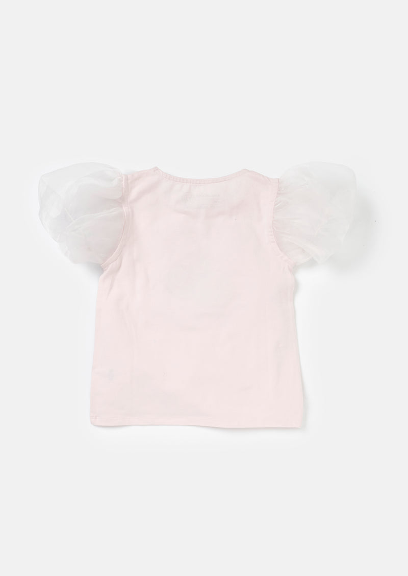 Elodie Embellished Puff Sleeve Tee