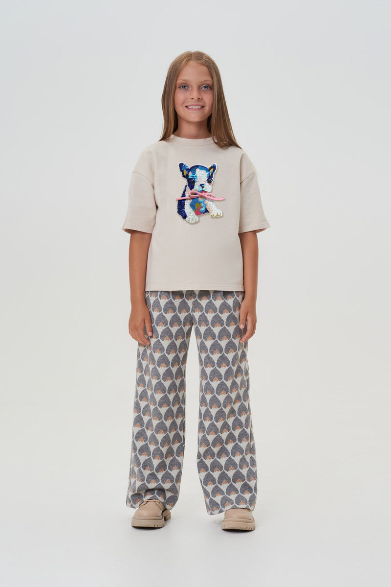 Puppy Embellished T-Shirt