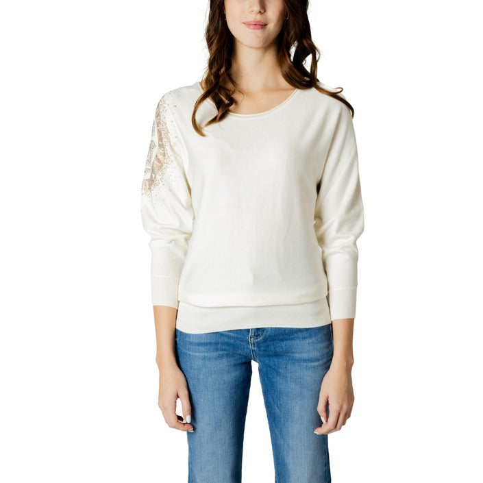 Guess Quarter Sleeve Embellished Sweater - Multiple Colors