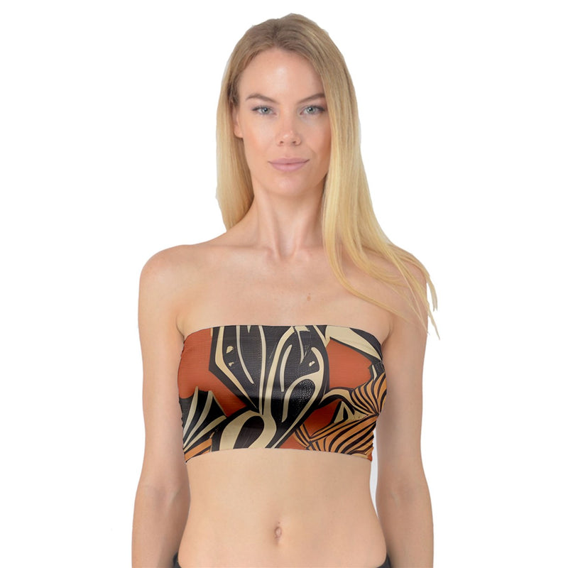 African Ethnic Design #10 Bandeau Top up to 3XL